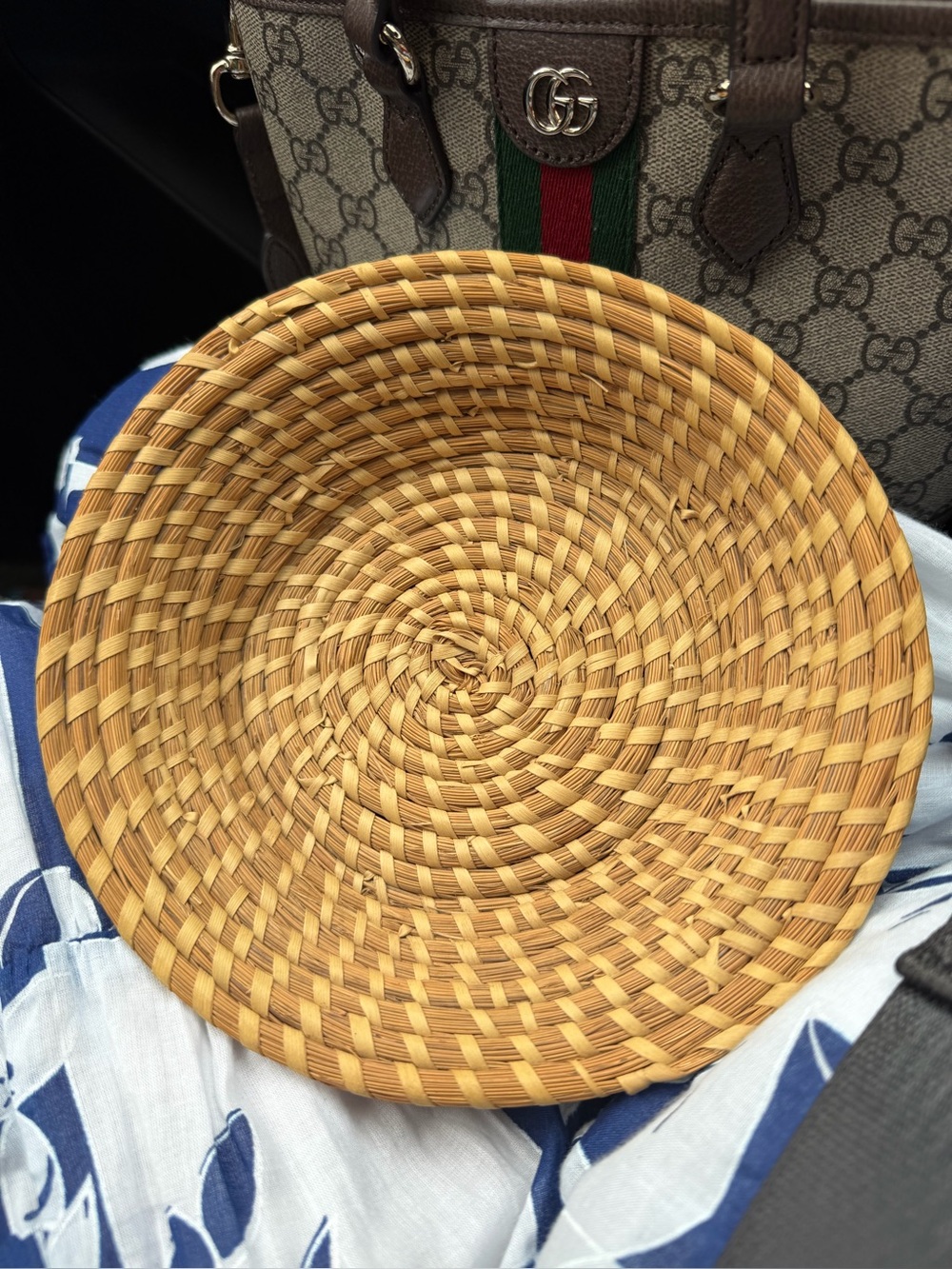 Sweet grassWoven Decorative Basket - Natural Brown - Unbranded